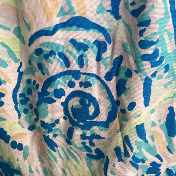 NWOT LILLY PULITZER knit dress XL colorful w/ruffle bottom & sleeves $129 - Picture 6 of 11